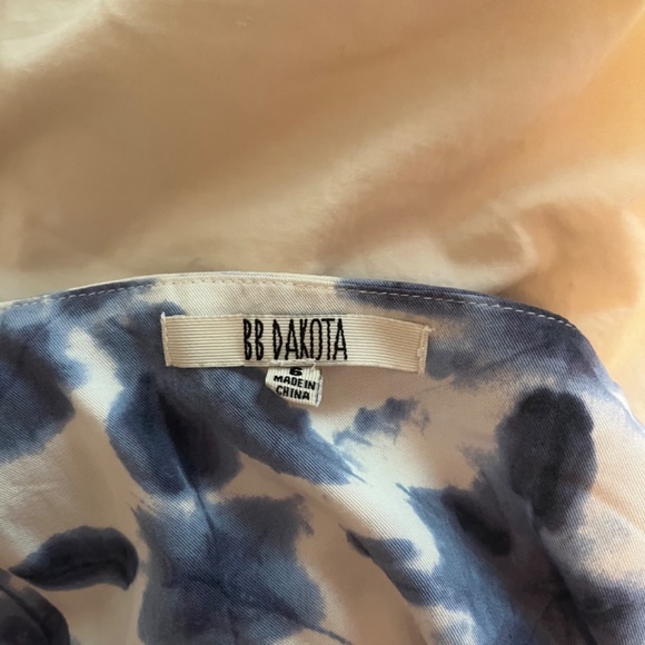 Soft cotton maxi indigo and white tie dye dress - Picture 5 of 5